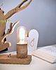 lampy stołowe Lampka nocna z litego drewna, drzewko 3