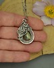 wisiory Wisiorek oryginalny złoty labradoryt wire wrapping 4