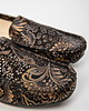półbuty damskie Skórzane mokasyny Zapato model 001 czarny etniczny 3