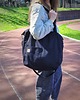 torby na ramię Lazy bag Pocket torba czarna bawełniana vegan 5
