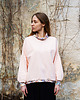 bluza bez kaptura damska Bluza Brzoskwiniowy Raj_2 5
