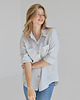 koszule damskie  Lniana koszula 100% len LIGHT GRAY 5