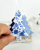 ozdoby choinkowe Ceramiczne choinki - komplet ozdób choinkowy 8