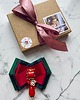 broszki Brosza  z ozdobą w stylu glamour z czerwonymi  kamieniami NEW 8