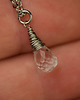 chokery Delikatny naszyjnik kropla kryształ górski wire wrapping 2