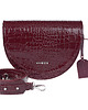 saszetka nerka Skórzana torebka nerka bordo krokodyl 4