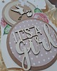 kartki scrapbooking Kartka na baby shower dziewczynki (w pudełku) 1