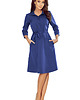 sukienki midi damskie 286-2 SANDY Koszulowa sukienka - jeans chaber 5