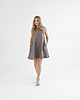 sukienki mini damskie Lniana Sukienka DAHLIA TRUE GRAY 2