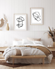 plakaty DWA PLAKATY abstrakcyjne linie minimalistyczne 4