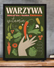 plakaty Plakat  do kuchni  warzywa źródłem witamin 50x70 2