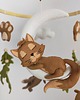 karuzele i girlandy do łóżeczka Karuzela handmade Leśne kotki , brąz, zieleń, biały, dekoracja pokoju 5