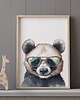 obrazy i plakaty do pokoju dziecięcego Plakat Panda w okularach P335 3
