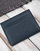 pokrowce i etui - organizery Etui na karty i wizytówki skórzane minimalistyczne etui granatowe T-151-NV 6