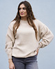 swetry damskie Sweter Cashmere Hug Ciepły Beż 3