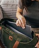 torby na ramię Torba NA LAPTOP z nubuku w kolorze khaki z rączkami rudy brąz 1