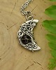 wisiory Wisiorek księżyc kwarc dymny wire wrapping 1