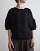 bluzki - inne Bluzka "COSMOS" black 100% len 6