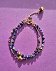 bransoletki z kamieni naturalnych Fioletowo-niebieska bransoletka z ametystów i lapis lazuli z zawieszką 4