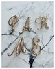 broszki Brosza Personalizowana ze złotą Literką  E 8