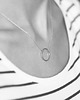 naszyjniki - inne Rhodium Plated Circle Necklace 2