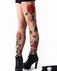 legginsy Legginsy cieliste z tatuażem Tribal & Roses 2