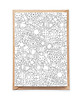 kartki okolicznościowe - wydruki Kryształy, Wzór - Pocztówka do Kolorowania 1