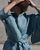 bluzki kimonowe damskie Lniane kimono maxi 100% LEN 4
