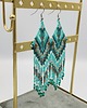 kolczyki z miedzi Indian turquoise 1