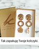 kolczyki z miedzi UNIKATOWE kolczyki : apatyt w miedzi 2