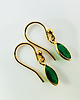 kolczyki z kamieniami Kolczyki z zielonym onyksem, zielone kolczyki 4