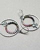 kolczyki wire wrapping Orchid  circle /turmaliny/vol. 2  - kolczyki 4