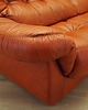 sofy i szezlongi Sofa skórzana ruda, włoski design, lata 70, produkcja: PelleRossi 5