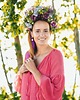 opaski do włosów Wianek z kwiatów sztucznych VIOLETTA 4