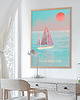 plakaty Morze Bałtyckie - plakat z żaglówką 1
