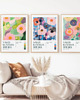 plakaty ZESTAW 3 plakatów Yayoi Kusama abstrakcja kwiaty pastelowe 5