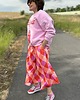 spodnie materiałowe damskie Satynowe spodnie culotte 3