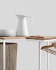 meble - stoły i stoliki - stoły Stolik boczny LUPE SOLID WOOD 30, biały minimalistyczny loftowy 3