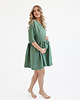 sukienki mini damskie Lniana Sukienka DAISY EUCALYPTUS GREEN 2