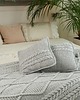 koce i narzuty Ręcznie robiony pled z pomponami 130x195 cm, koc na łóżko i sofę 5