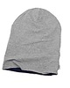 czapki damskie DWUSTRONNA CZAPKA dwukolorowa beanie granatowa 1