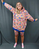 bluza z kapturem damska Bluza damska, boyfriend "Hipis" 1