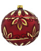ozdoby choinkowe Bombki okrągłe: bordowy zestaw 3 sztuk 1