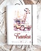 Chrzest - inne TECZKA ŻYRAFA z metryczką, prezent na roczek, narodziny, Chrzest 2