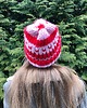 czapki damskie Wełniana walentynkowa czapka Lily serca 100% wełna handmade ręcznie robiona 8
