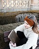 opaski do włosów Ruda miękka wełniana opaska dla jesieniary 5