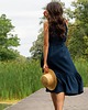 sukienki midi damskie Elegancka bawełniana sukienka midi w stylu country, kształt sukienki tulipan 4