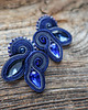 kolczyki soutache Granatowe kolczyki sutasz 4