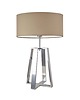 lampy stołowe Duża lampka nocna do salonu z morskim abażurem THOR 5