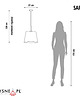 lampy wiszące Czarna lampa wisząca do kuchni nad wyspę SARI ze stożkowym kloszem 1